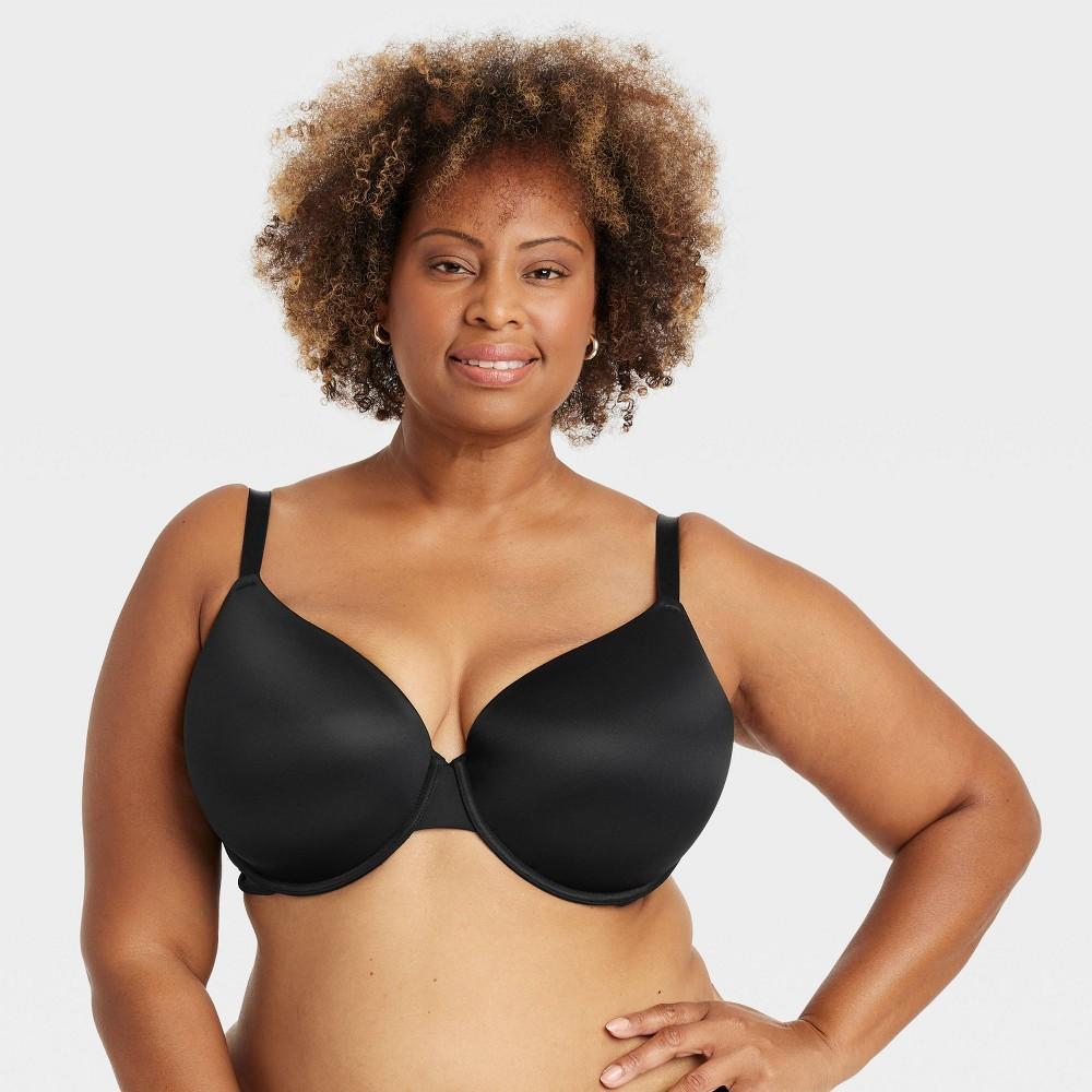 Womens Demi Push-Up T-Shirt Bra - Auden Black 46D Product Image