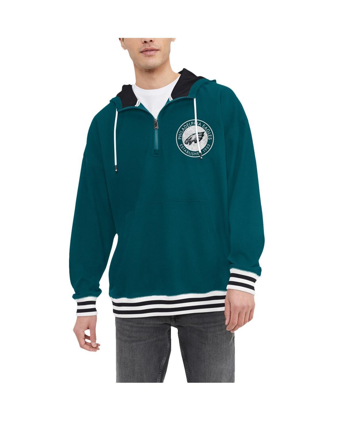 Mens Tommy Hilfiger Midnight Green Philadelphia Eagles Aaron Quarter-Zip Hoodie Product Image