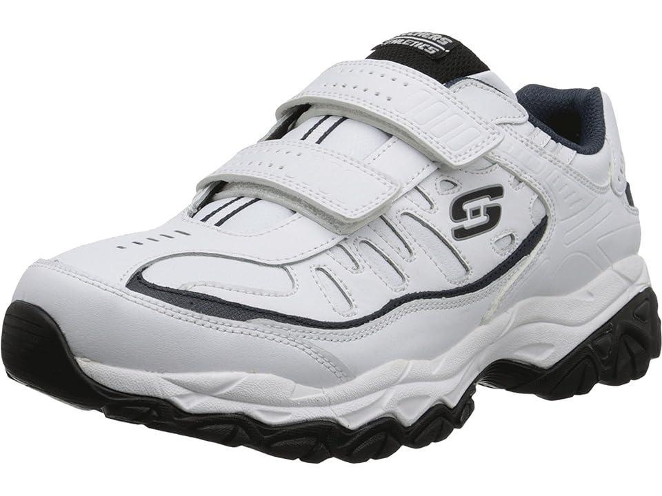 SKECHERS Afterburn Memory Fit - Final Cut (White Men's Lace up casual Shoes Product Image