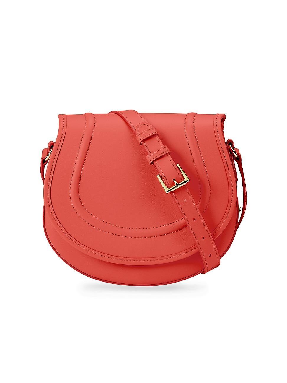 Womens Jenni Leather Saddle Bag Product Image