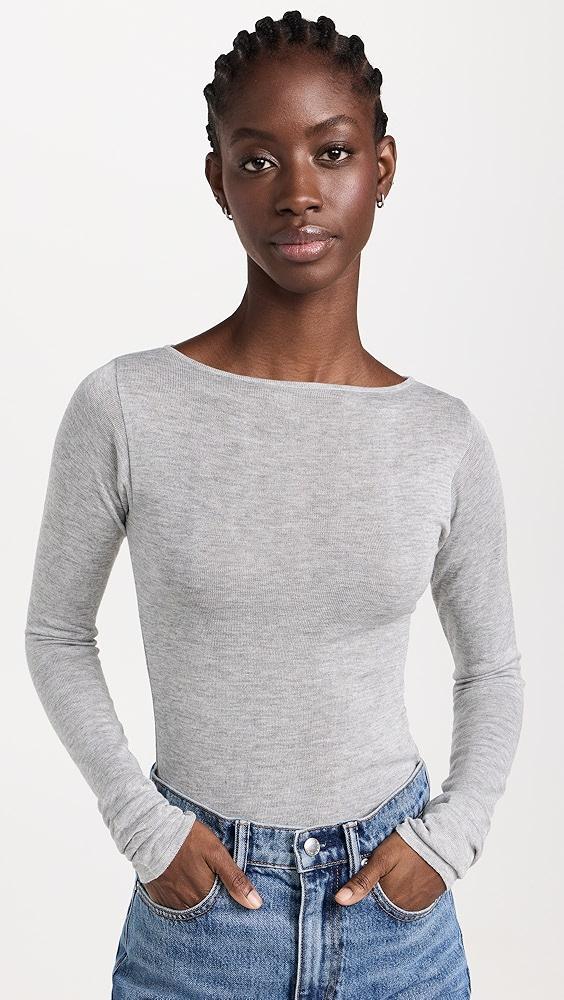 DL1961 Long Sleeve Boat Neck Tee | Shopbop Product Image