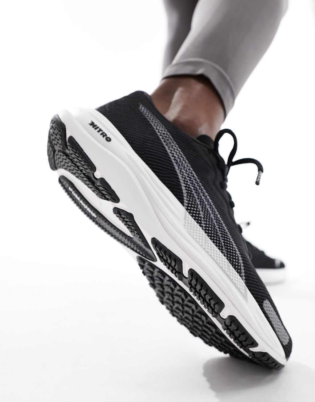 PUMA Velocity Nitro 2 sneakers in black and metallic Product Image