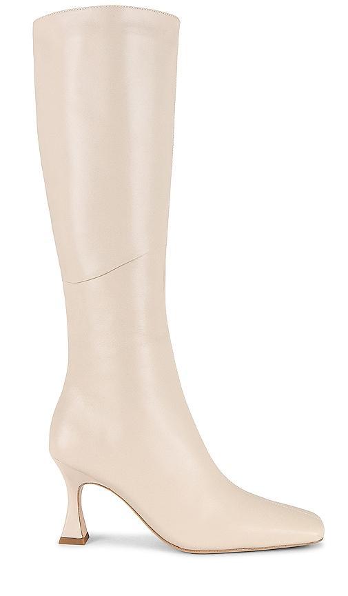 Tony Bianco Fantasy Heeled Boot in Cream. Size 10, 5, 5.5, 6, 6.5, 7, 8, 8.5, 9.5. Product Image