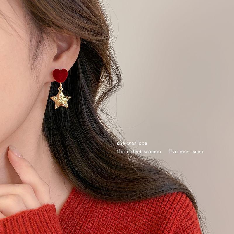 Star Bow Drop Earring Product Image