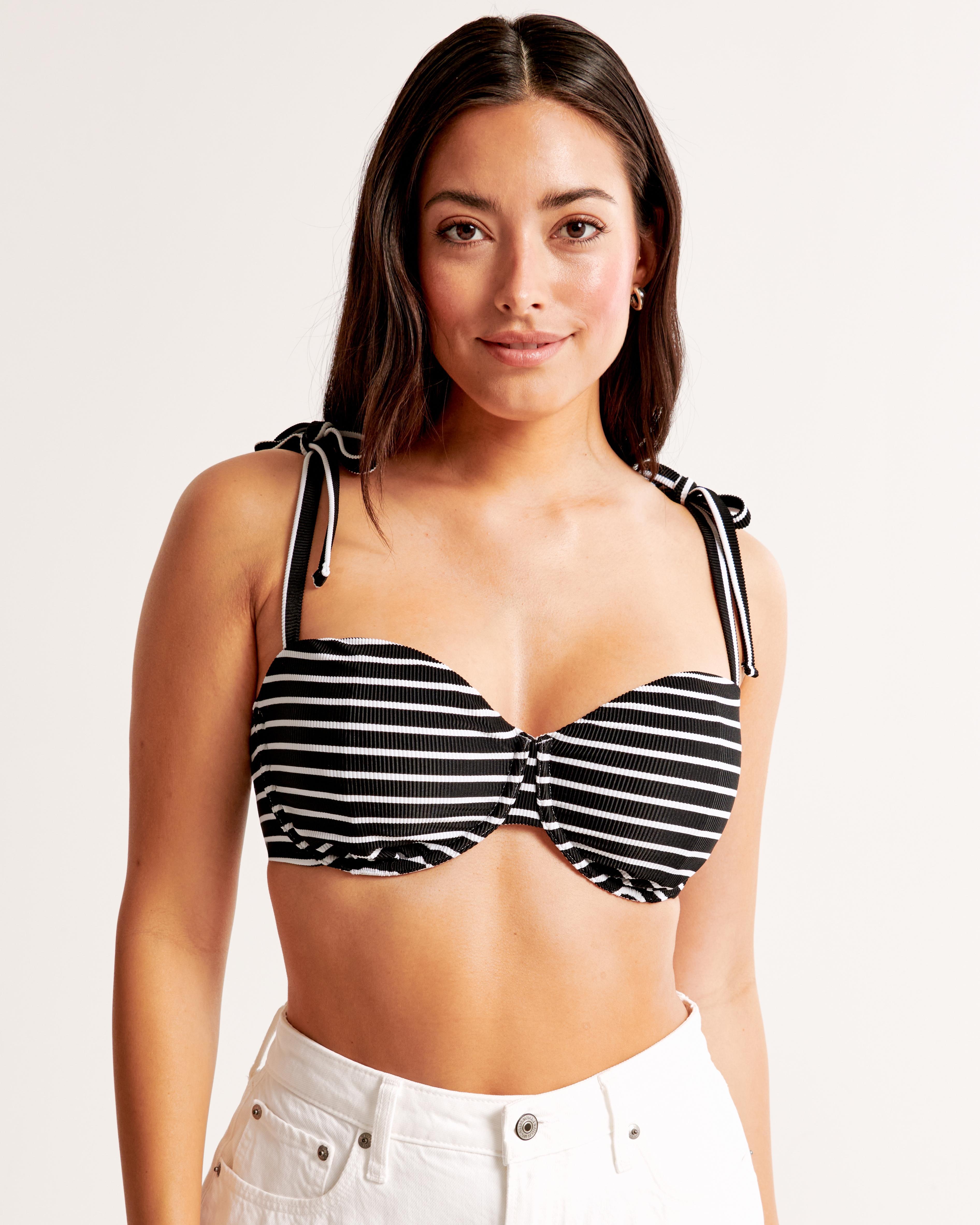 Curve Love Tie-Strap Underwire Bikini Top Product Image