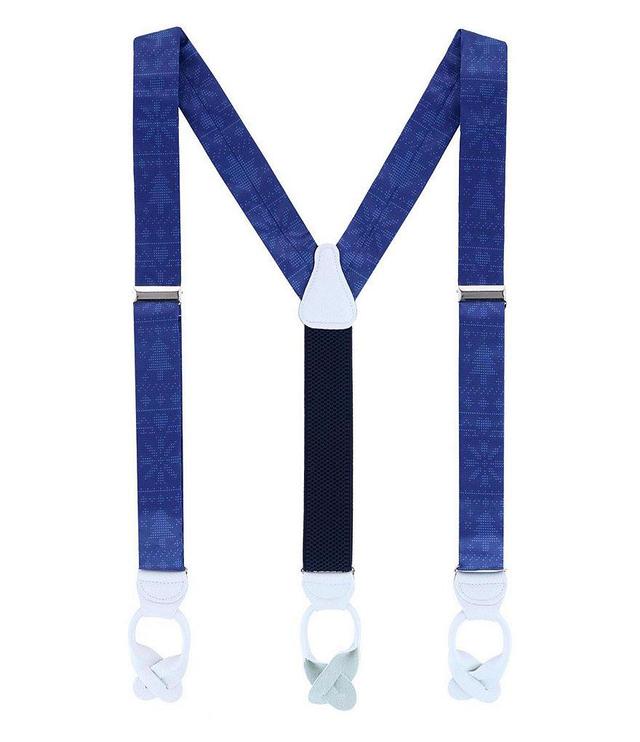 Trafalgar Christmas Sweater Silk Button End Suspenders Product Image