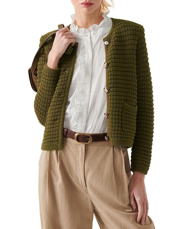 Womens Gaspard Cotton-Blend Cardigan Product Image