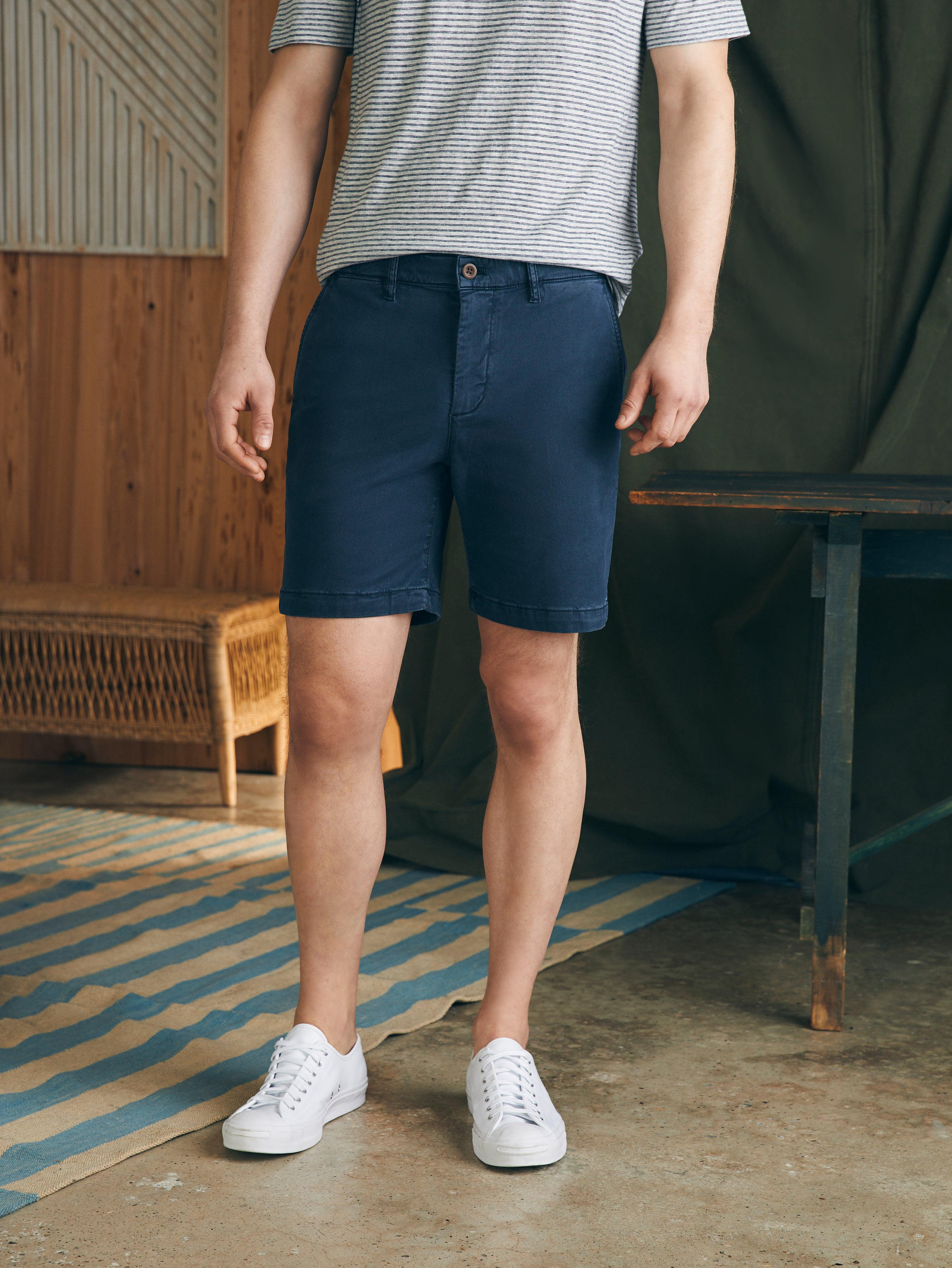 Coastline Stretch Chino Short (8" Inseam) - Blue Nights Male Product Image