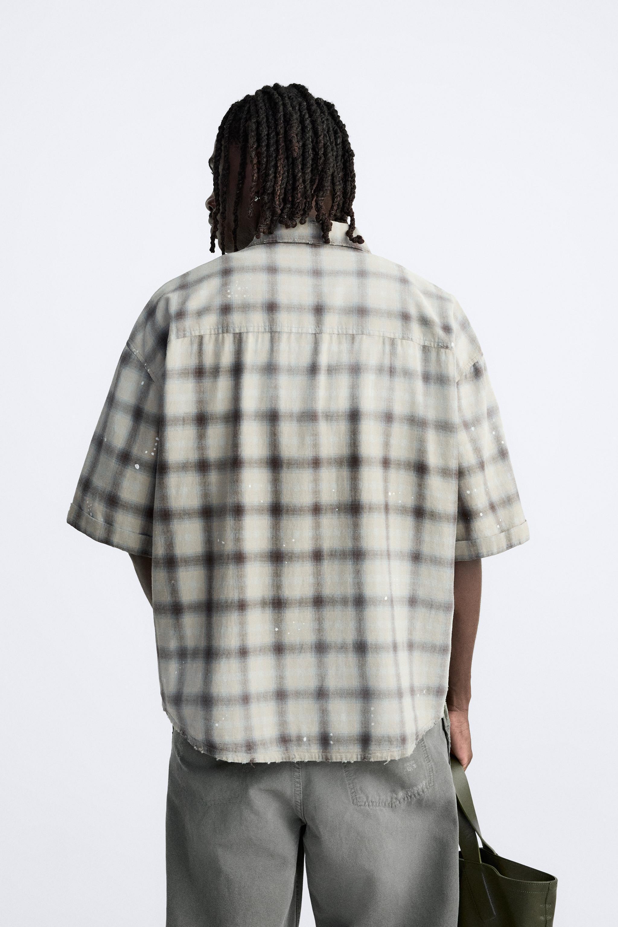 WASHED PLAID SHIRT Product Image