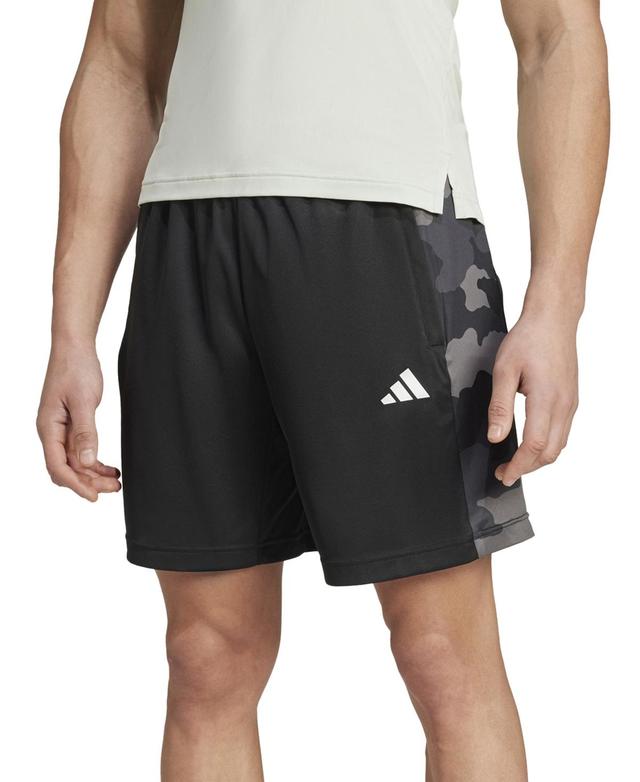 adidas Mens Camo Panel Woven Logo Shorts Product Image