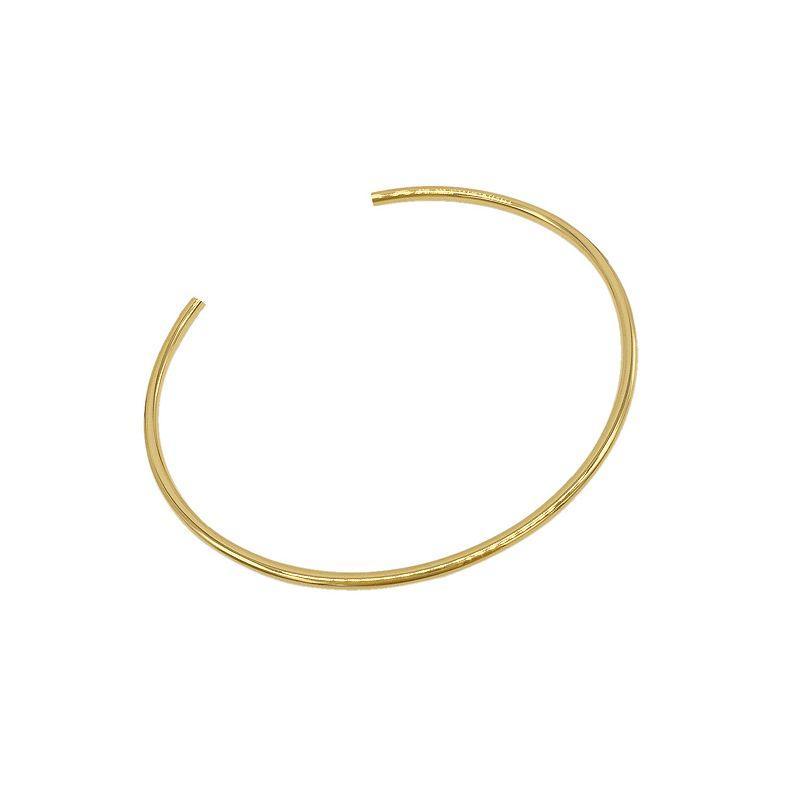 Adornia 14k Gold Plated Stainless Steel Cuff Bracelet, Womens Gold Tone Product Image