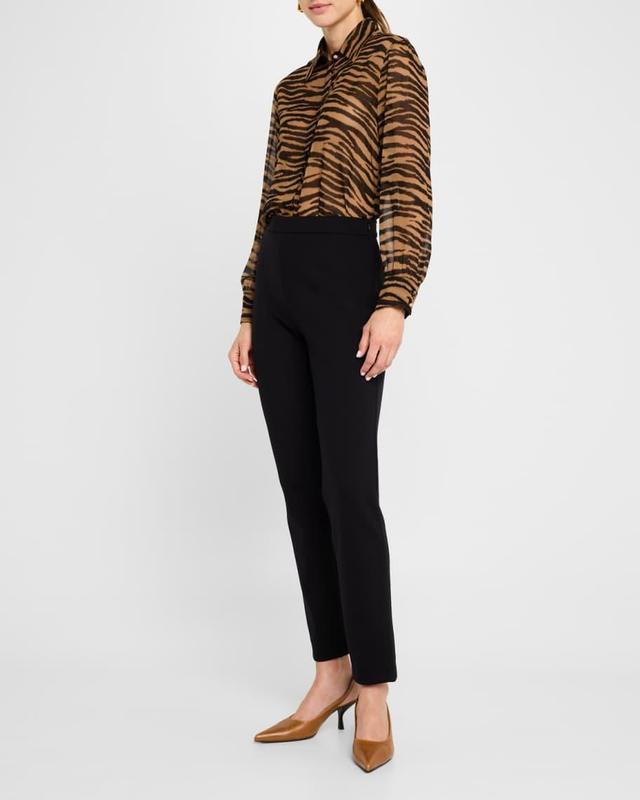 Valzer Sheer Animal-Print Shirt Product Image