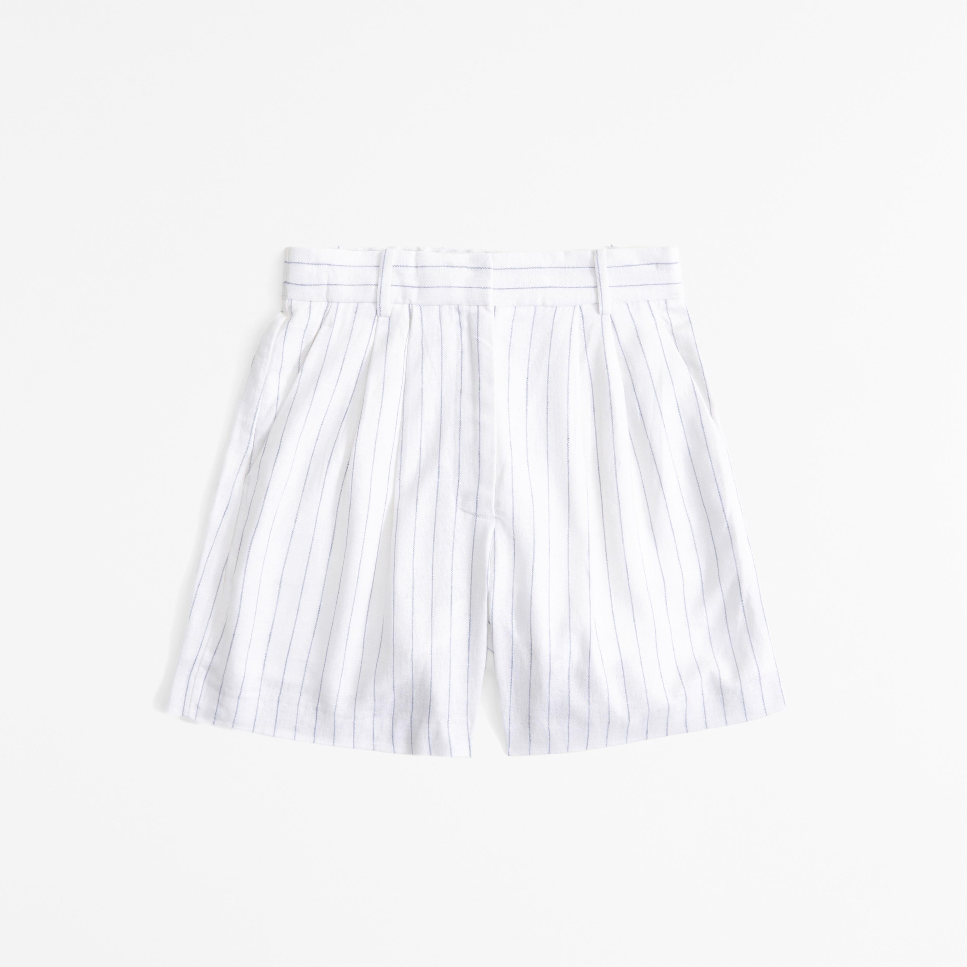 A&F Sloane Tailored Linen-Blend Short Product Image