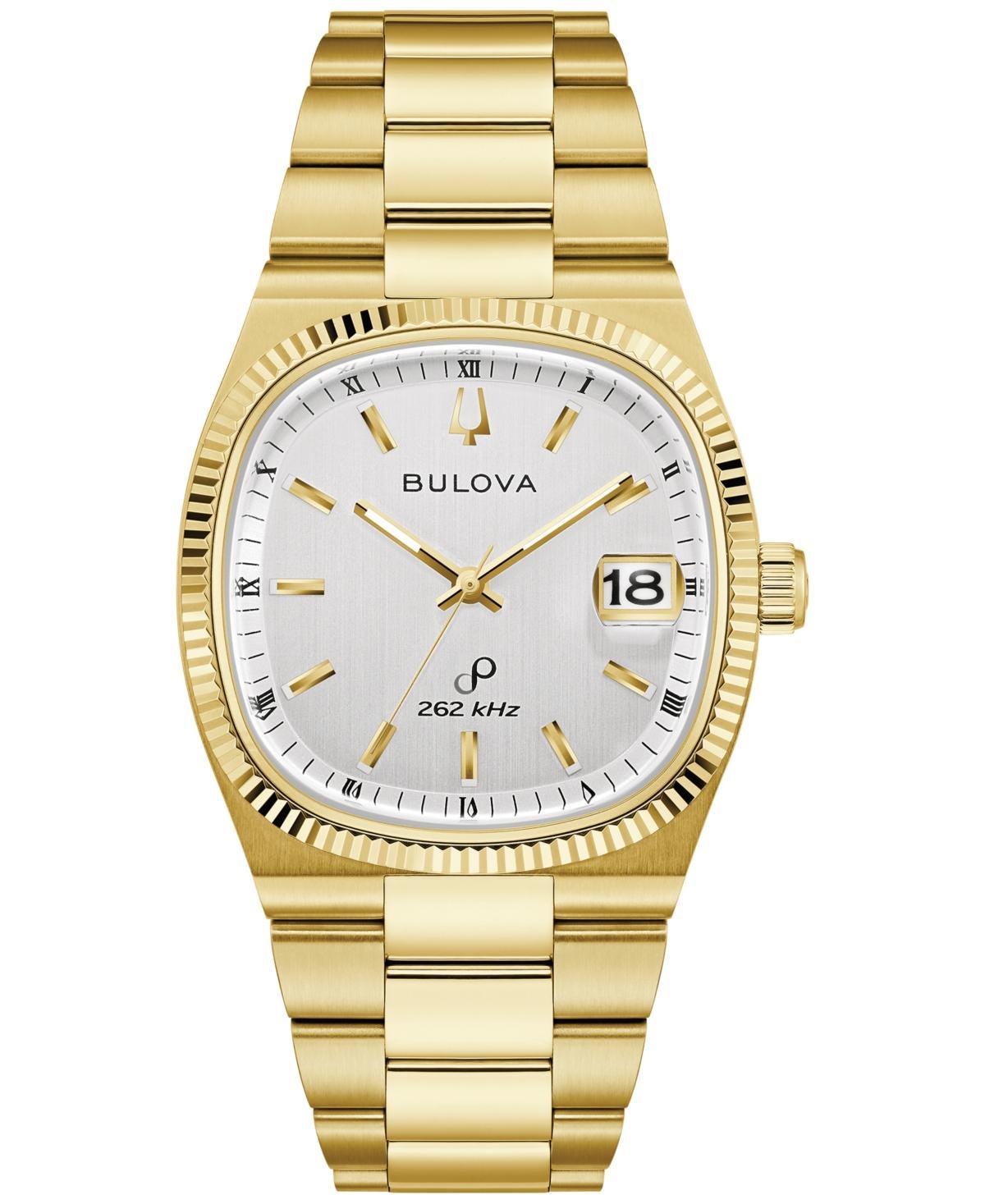 Bulova Mens Super Seville Gold-Tone Stainless Steel Bracelet Watch 38mm Product Image