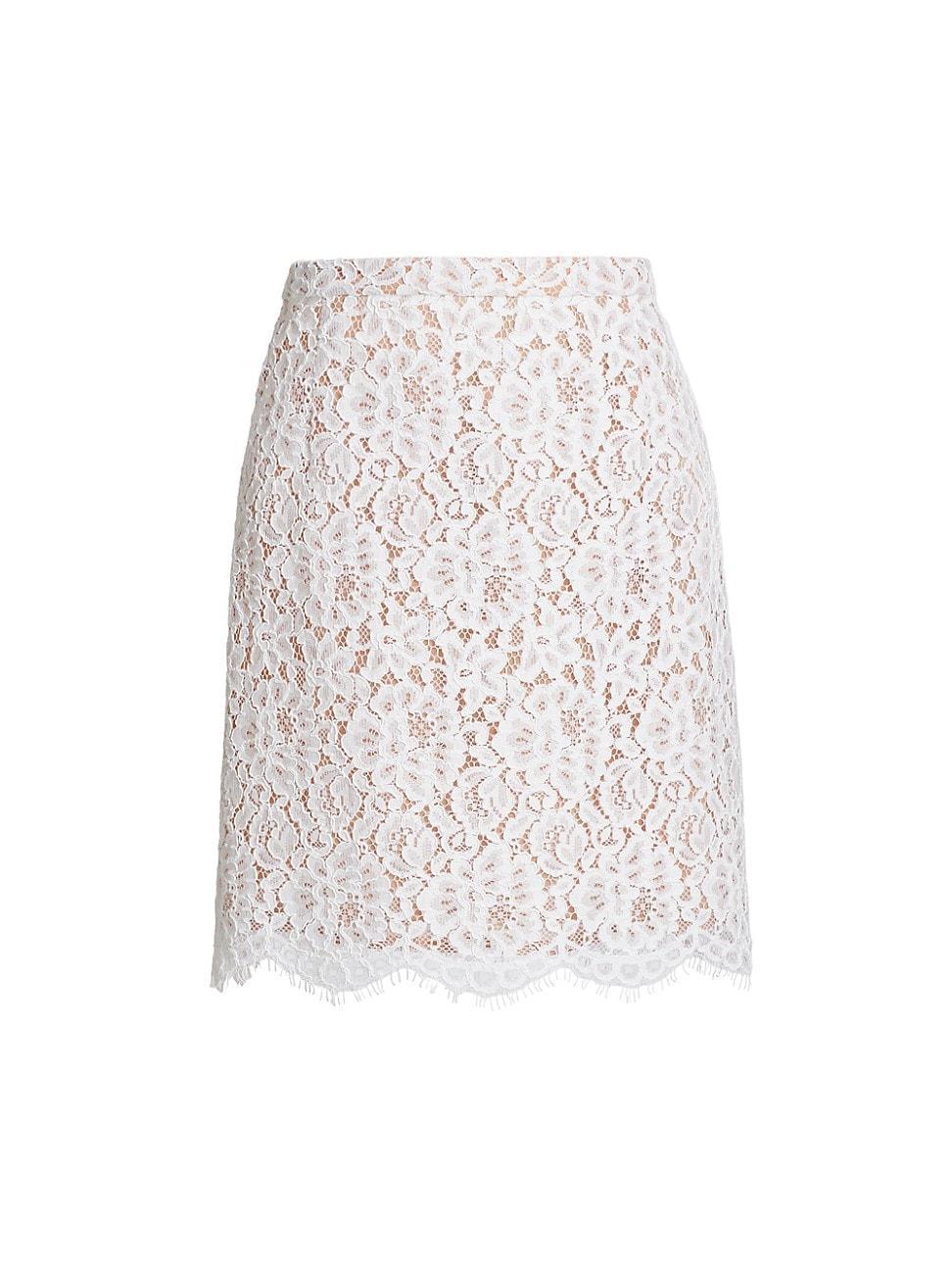 Womens Floral Lace Miniskirt Product Image