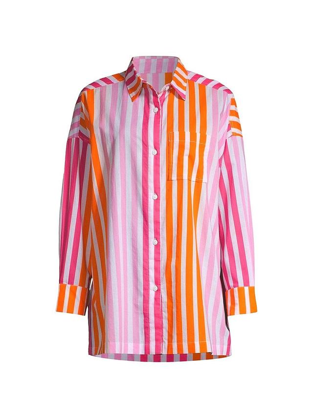 Womens Alexa Striped Button-Up Shirt Product Image