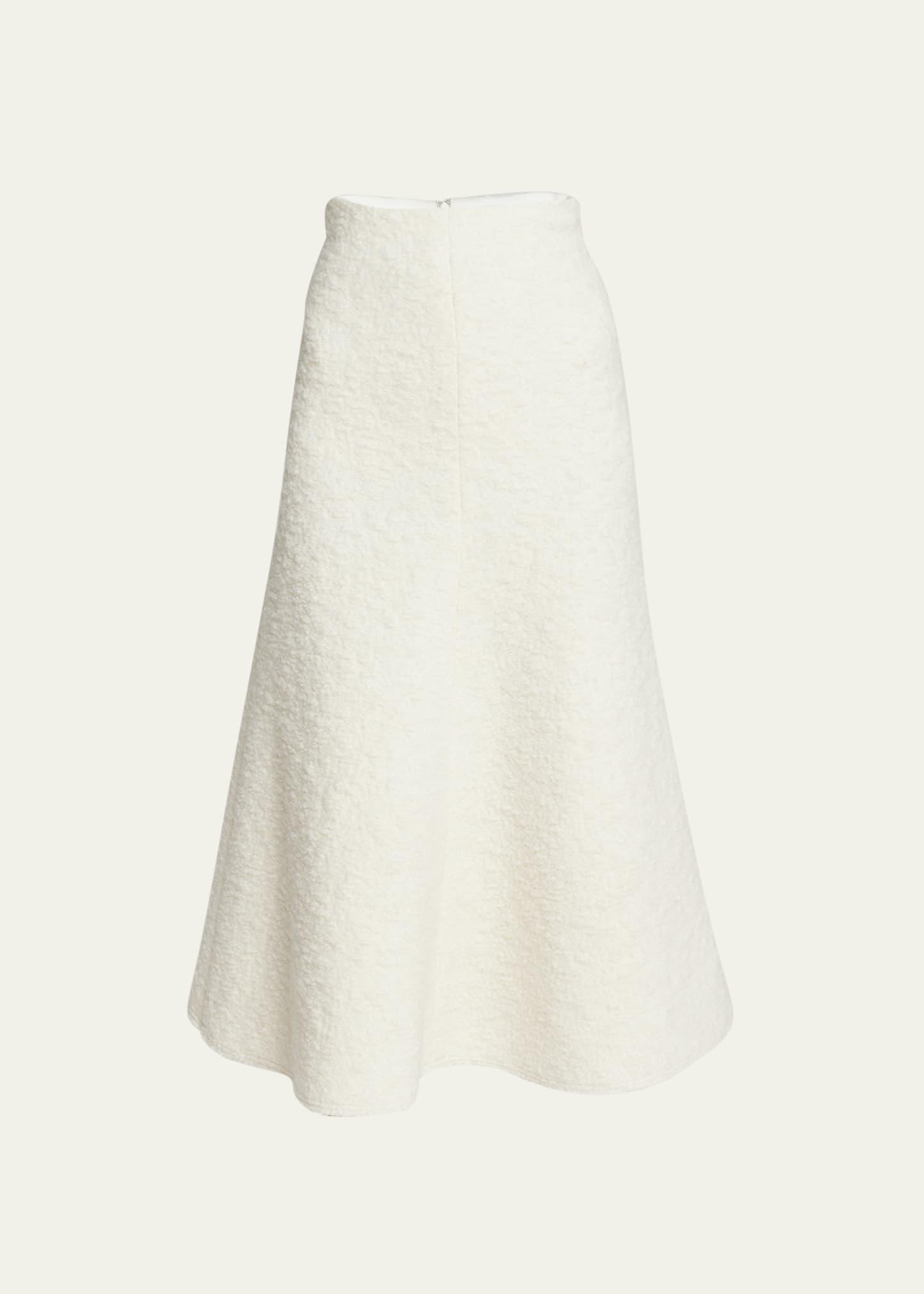 Womens Boucle A-Line Midi-Skirt Product Image