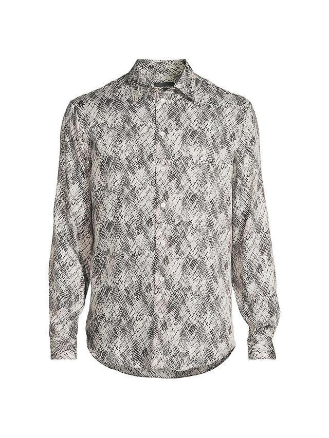 Mens Abstract Printed Sportshirt Product Image