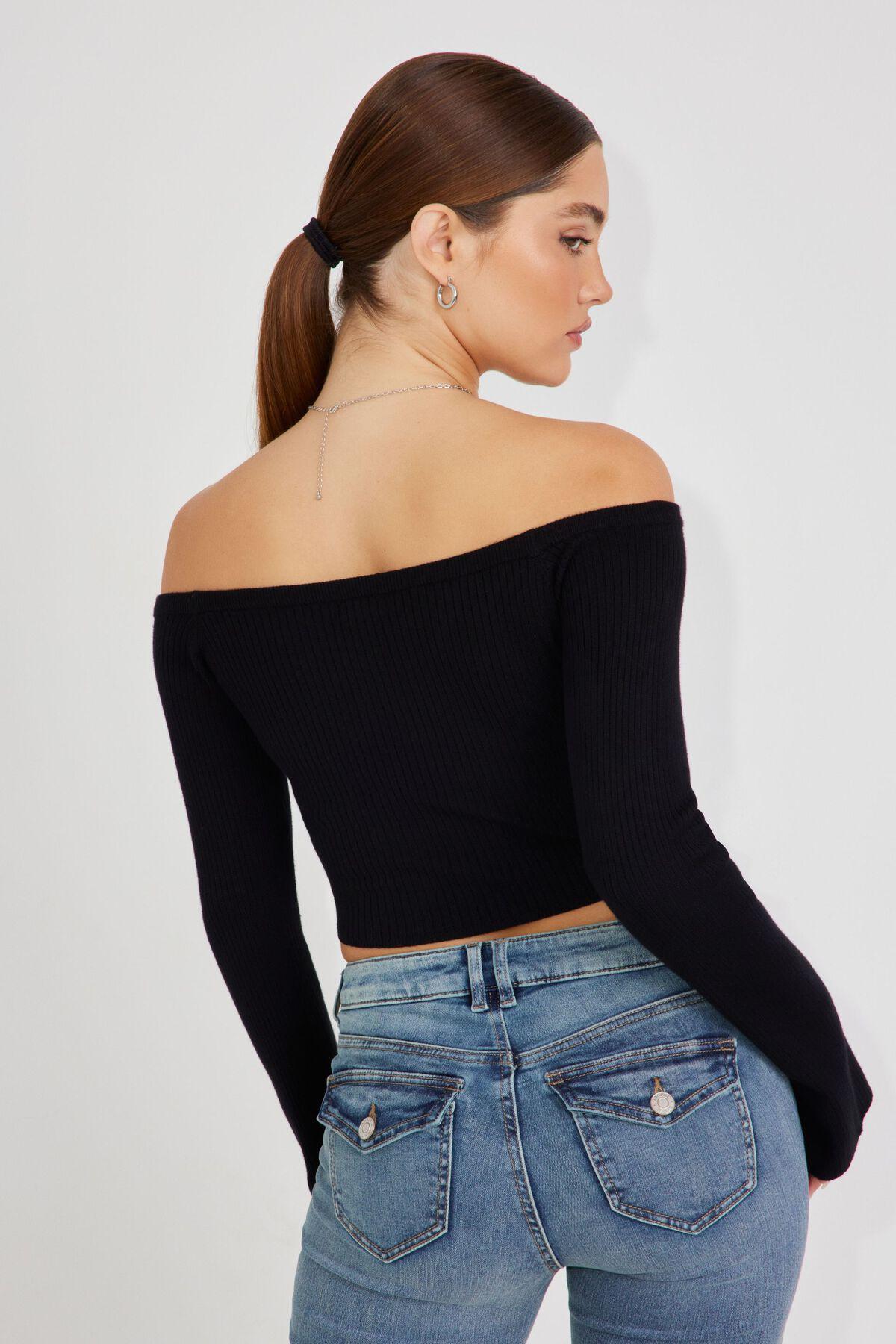 Corset Hem Off Shoulder Top Product Image