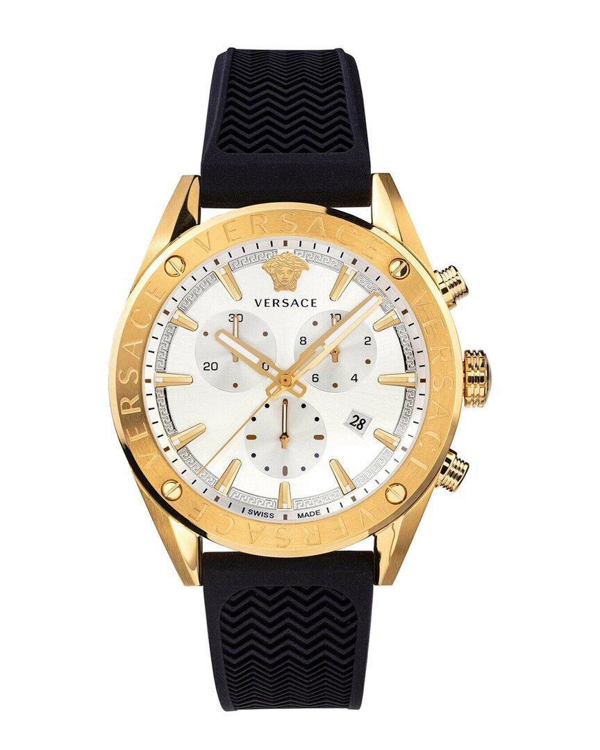 V-chrono Silicone Watch In Gold Product Image