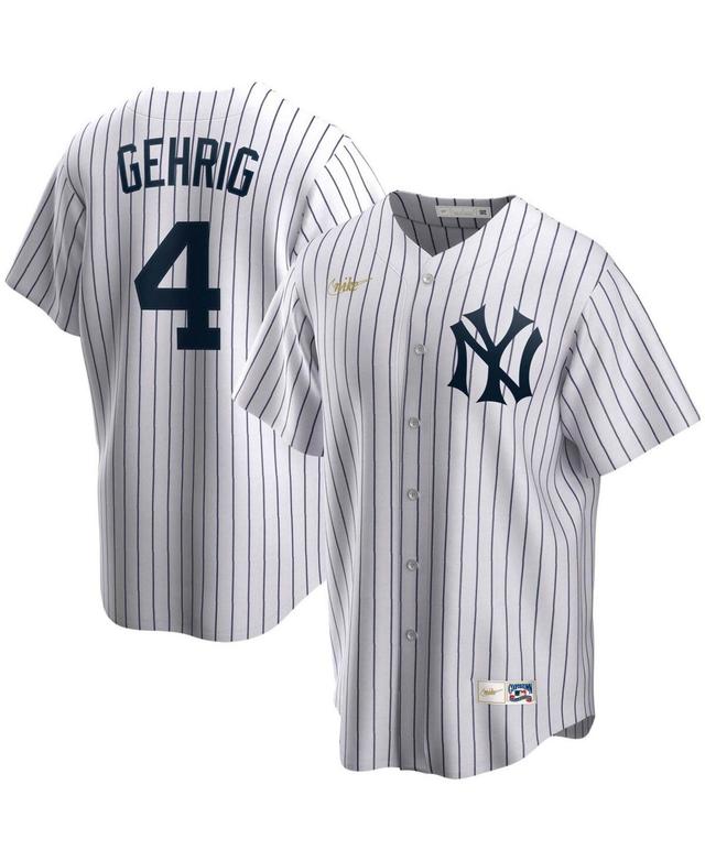 Mens Lou Gehrig White New York Yankees Home Cooperstown Collection Player Jersey - White Product Image