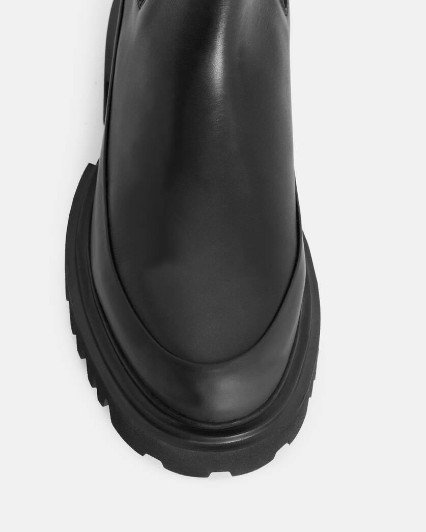 Harlee Chunky Leather Slip On Boots Product Image