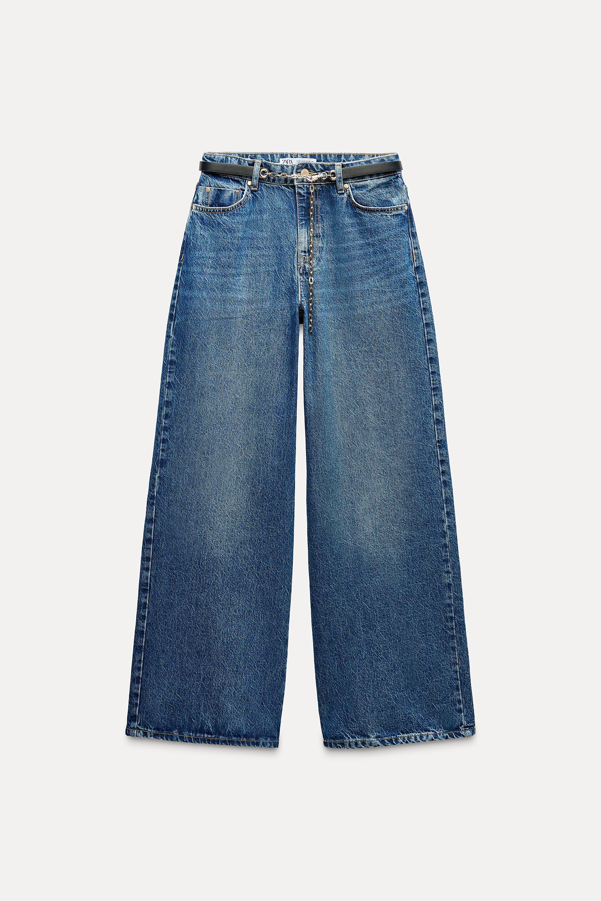 MID-RISE Z1975 WIDE LEG BELTED JEANS Product Image