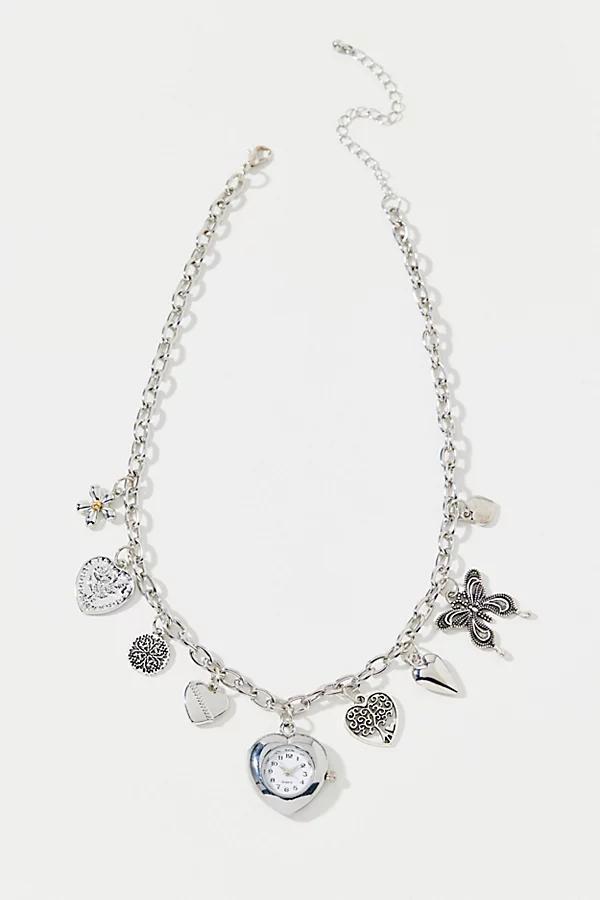 Gwen Watch Charm Necklace Womens at Urban Outfitters Product Image