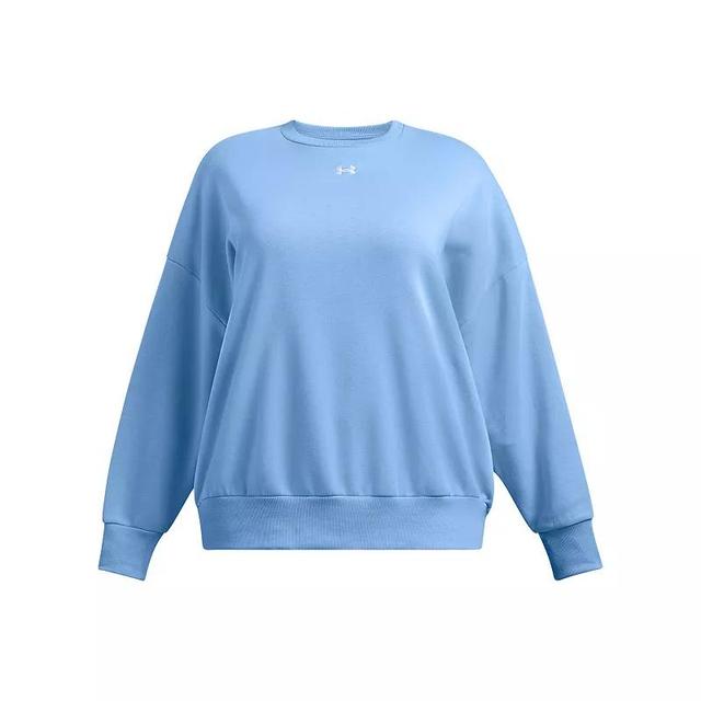 Plus Size Under Armour Rival Fleece Oversized Crew Sweatshirt, Womens Product Image