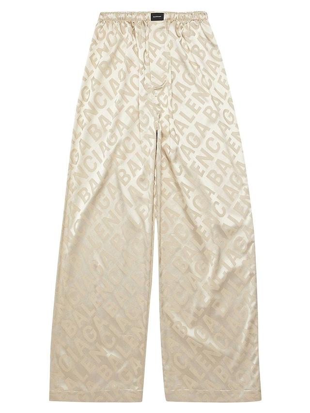 Womens Large Allover Logo Pajama Pants Product Image