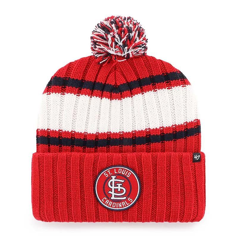 Mens 47 St. Louis Cardinals Plateau Cuffed Knit Hat with Pom Product Image