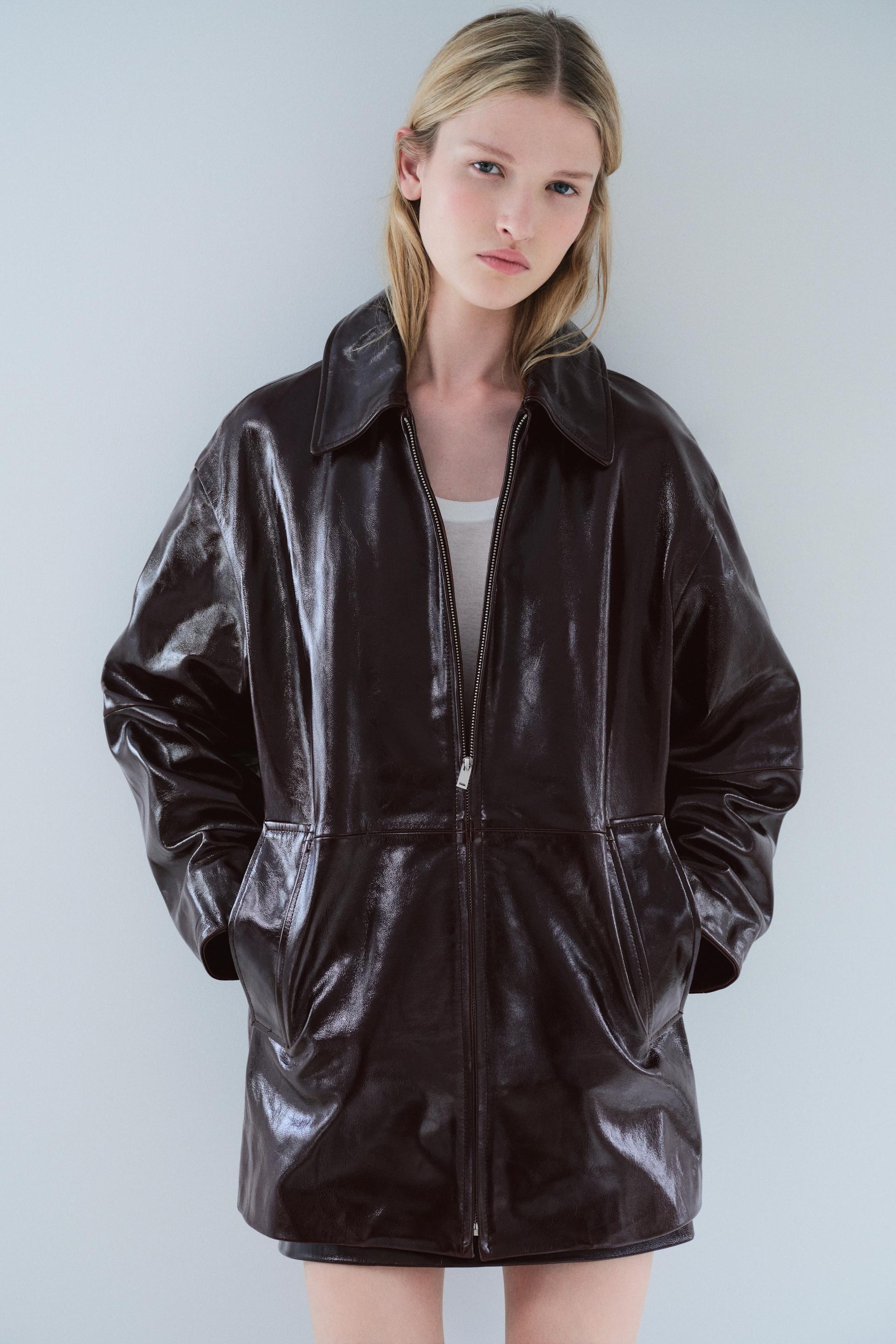 LEATHER JACKET ZW COLLECTION Product Image