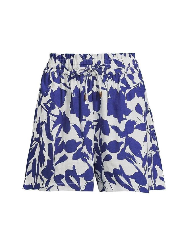 Womens Vicki Floral Cotton Shorts Product Image