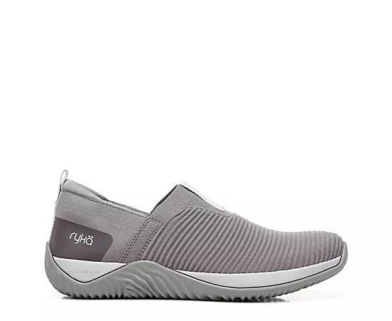 Ryka Echo Knit Womens Slip-on Sneakers Purple Taupe Product Image