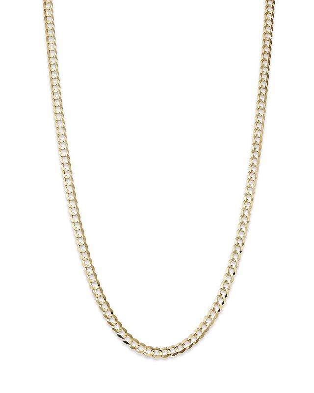 Bloomingdales Mens Comfort Curb Link Chain Necklace in 14K Yellow Gold, 24 - 100% Exclusive Product Image