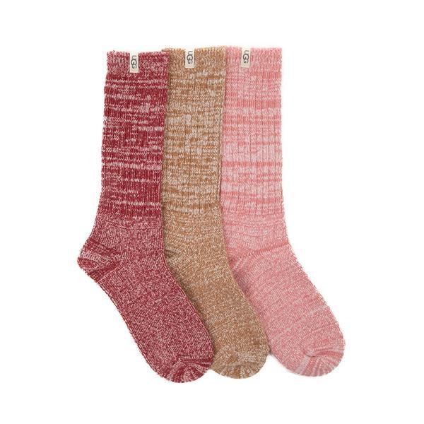 Ugg Rib Knit Slouchy Crew Socks, Pack of 3 Product Image