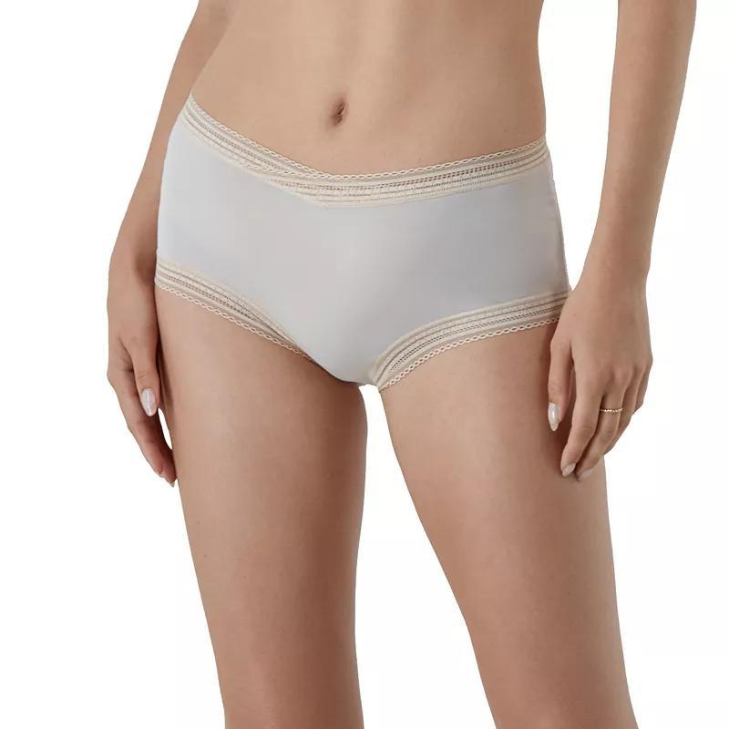 Womens Maidenform Modern Full Coverage Boyshort White Product Image