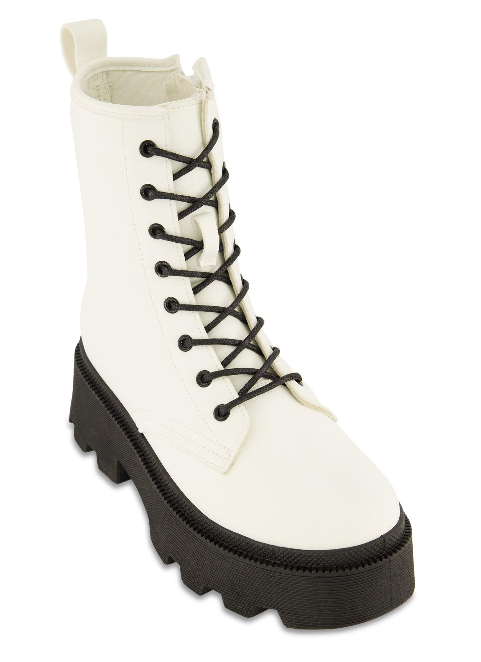 Womens Platform Lug Sole Combat Boots Product Image