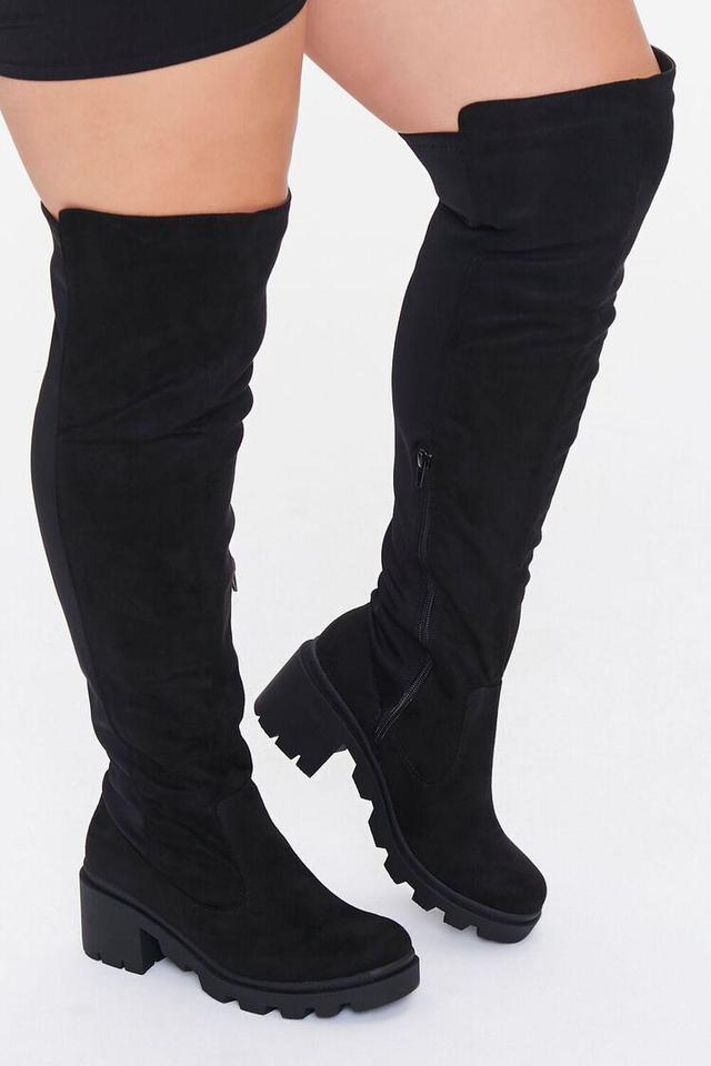 Over-the-Knee Lug Boots (Wide) | Forever 21 Product Image