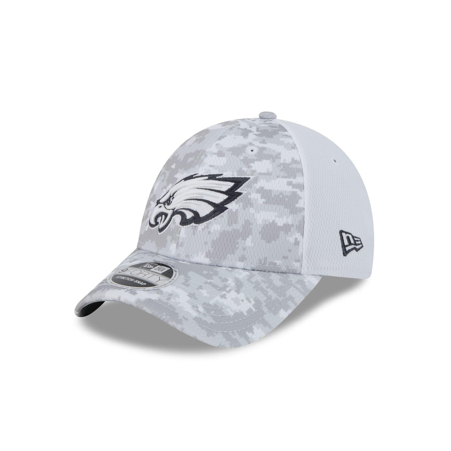 Philadelphia Eagles 2024 Salute to Service 9FORTY Stretch-Snap Hat Male Product Image