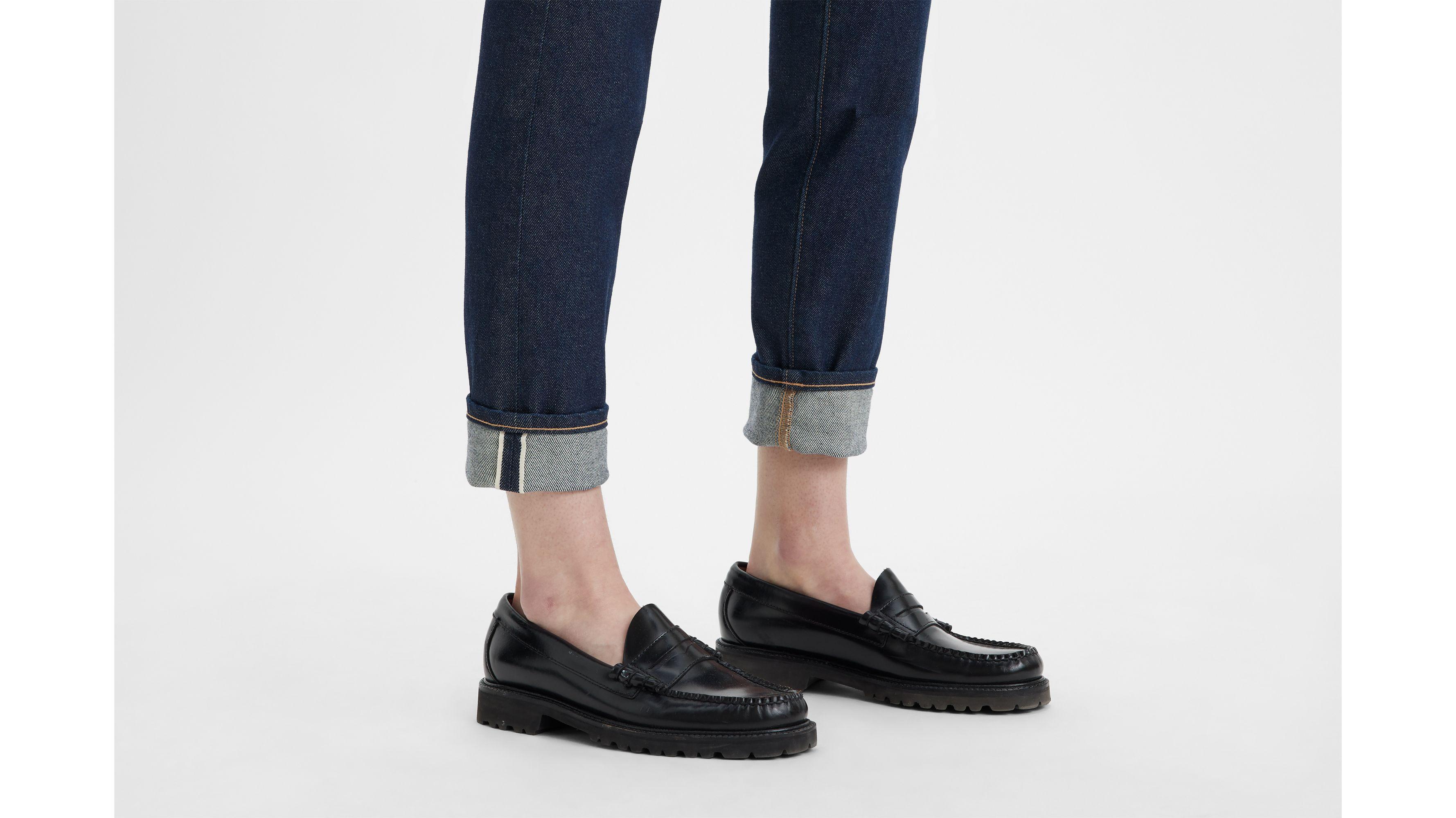 Japanese Selvedge High Rise Slim Women's Jeans Product Image