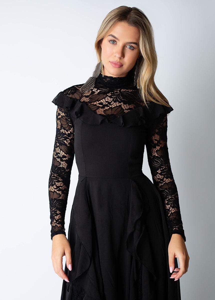 Sveta Dress in Black Product Image