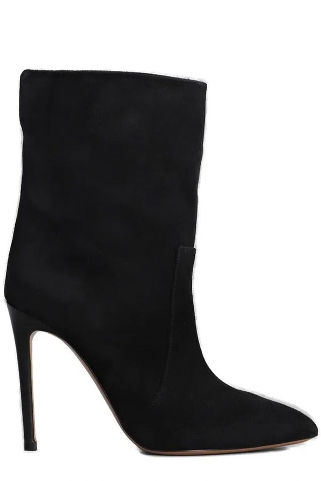 High Heels Ankle Boots In Black Suede product image