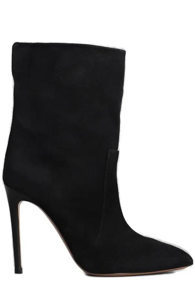 High Heels Ankle Boots In Black Suede Product Image