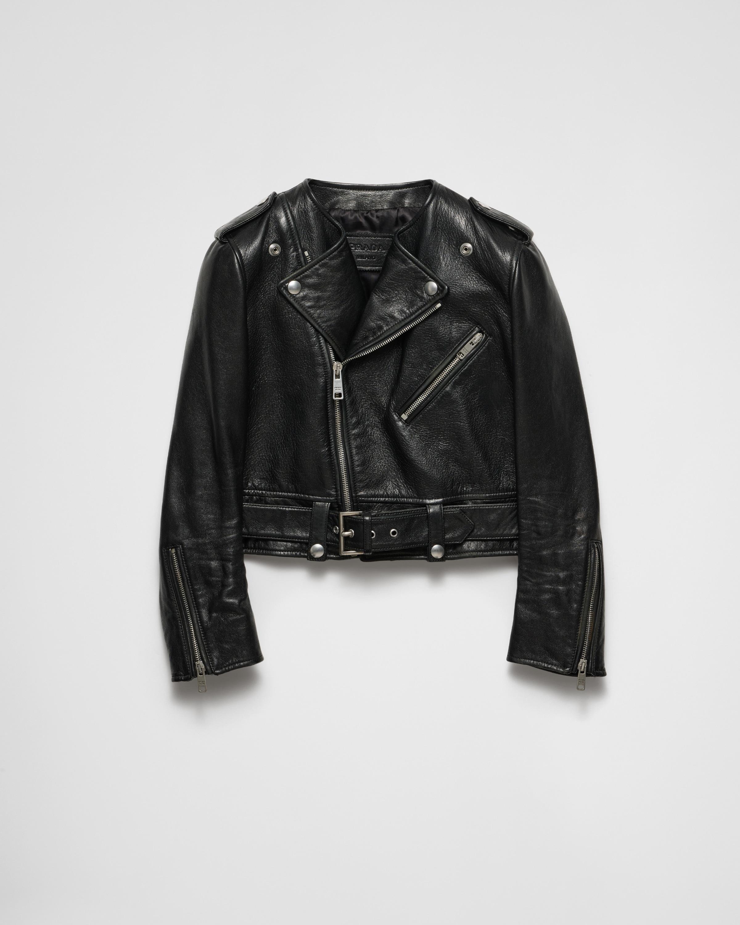 Leather biker jacker product image