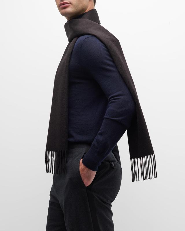 Mens Mirror Silk-Cashmere Scarf Product Image