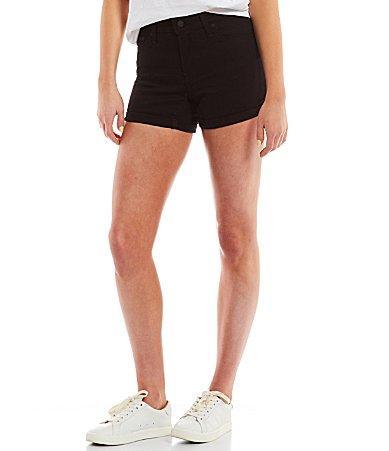 Levis Mid Rise Update Cuffed Hem Stretch Denim Shorts Product Image