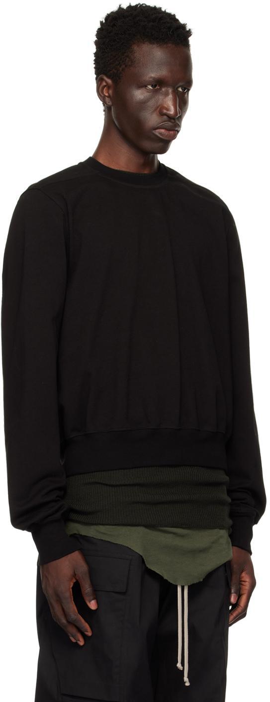 RICK OWENS Black Porterville Crewneck Sweatshirt In 09 Black Product Image