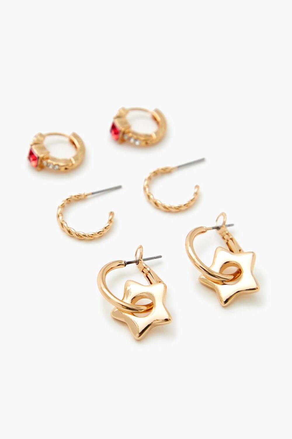 Star Charm Hoop Earring Set | Forever 21 Product Image