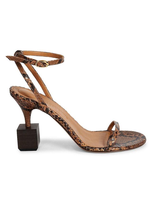 Womens Les Sandales Bisou 100MM Leather Sandals Product Image